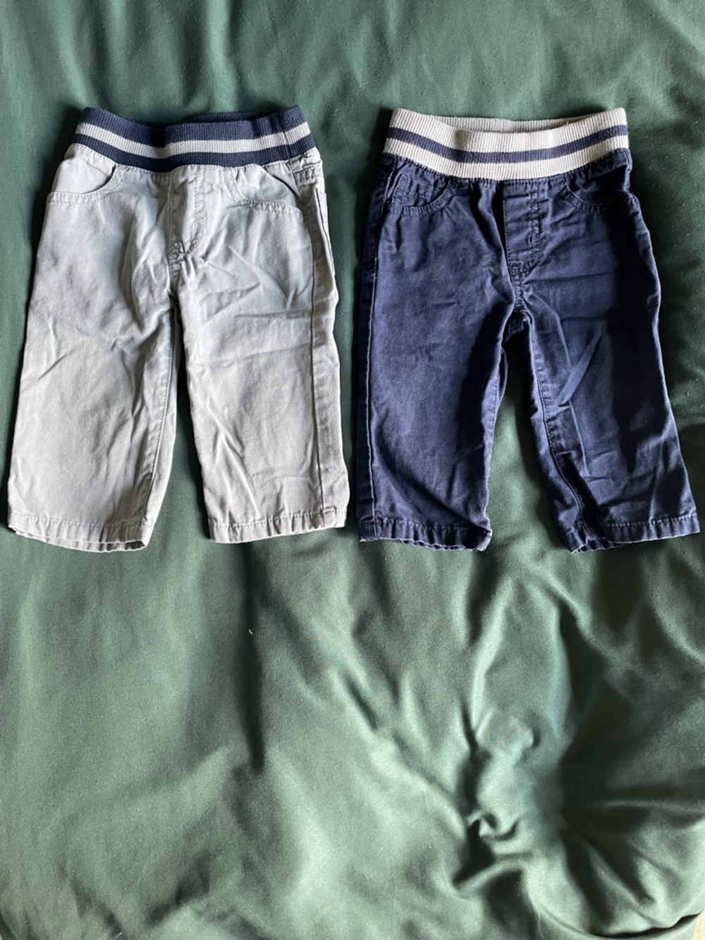Gymboree boys Pants - Navy and Light Gray